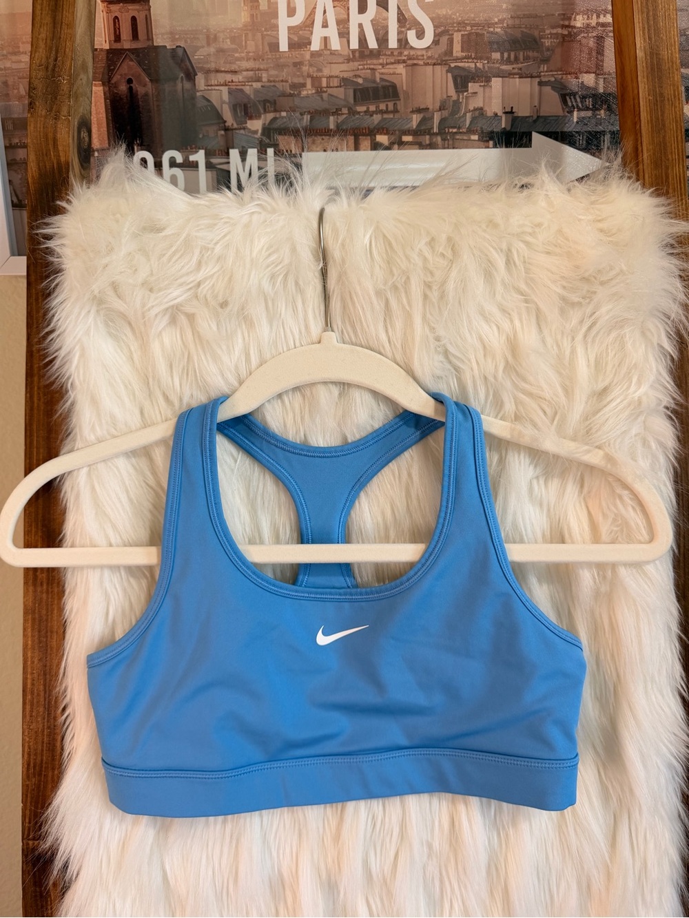 Girls Nike Blue Racerback Sports Bra